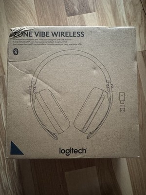 Logitech Zone Vibe Wireless Bluetooth Headphones (Graphite) - New Open Box
