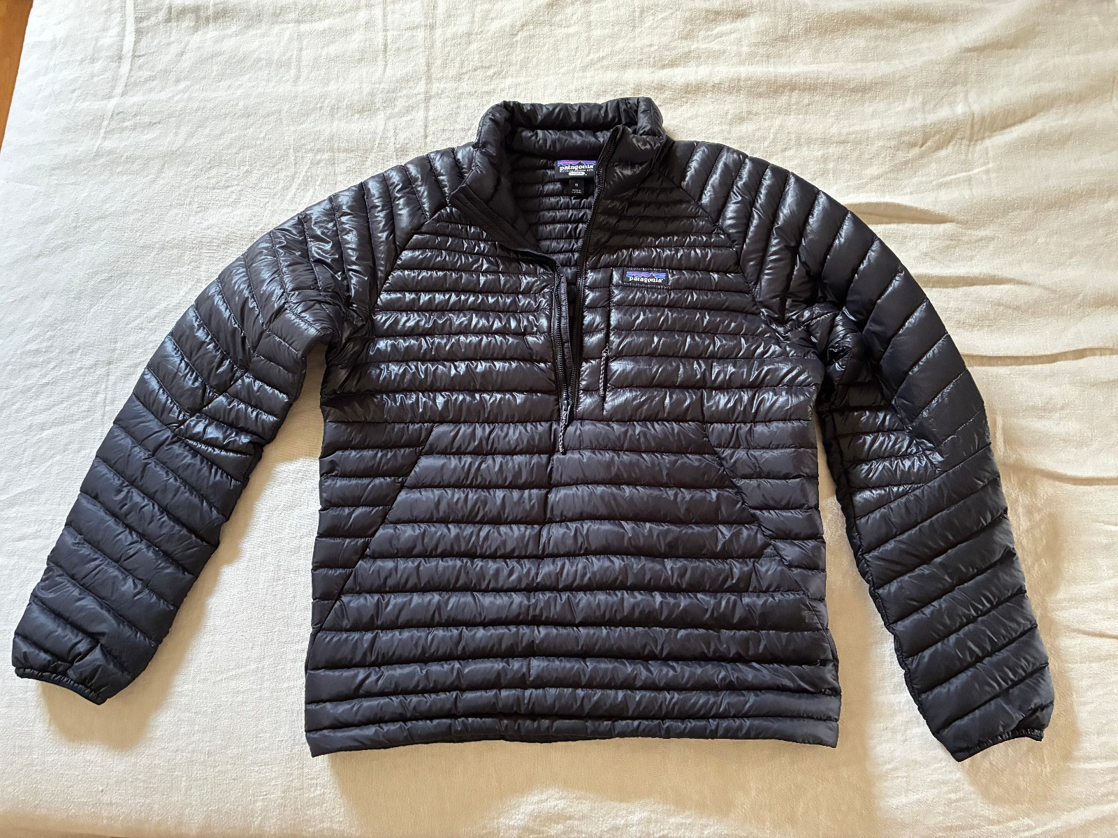 Pullover de plumón Patagonia Alplight para hombre talla M negro excelente estado