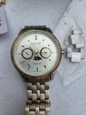 August Steiner AS8050YG Multi-Function Gold-Tone Men’s Watch -