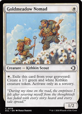 #ad Goldmeadow Nomad 18 Lorwyn Eclipsed Magic the Gathering $1.59