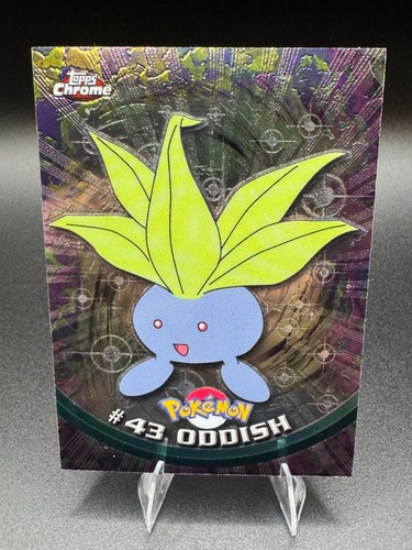 2000 Topps Chrome Pokemon Oddish #43 Vintage