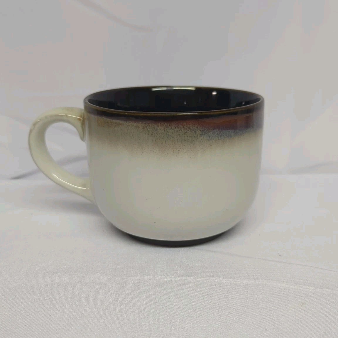 Sango Nova Black #4932 Ombre Stoneware 24oz Mug Soup Coffee 