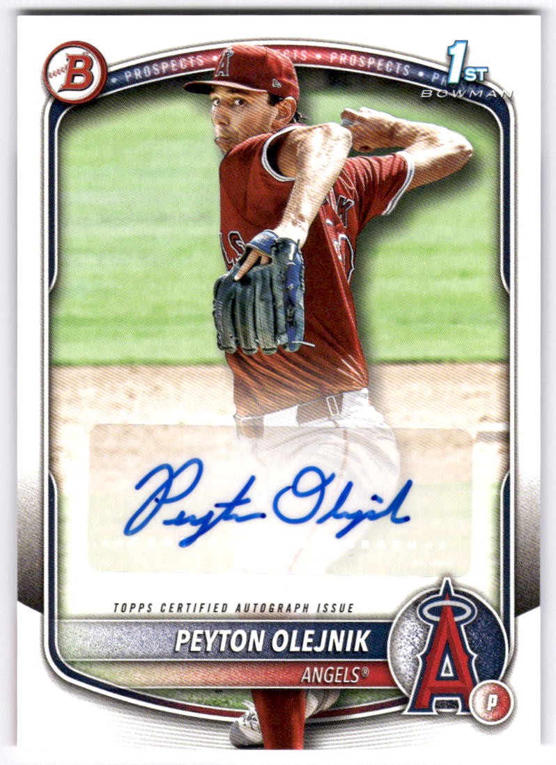 2025 Bowman #BPA-PO Peyton Olejnik Prospects Autographs