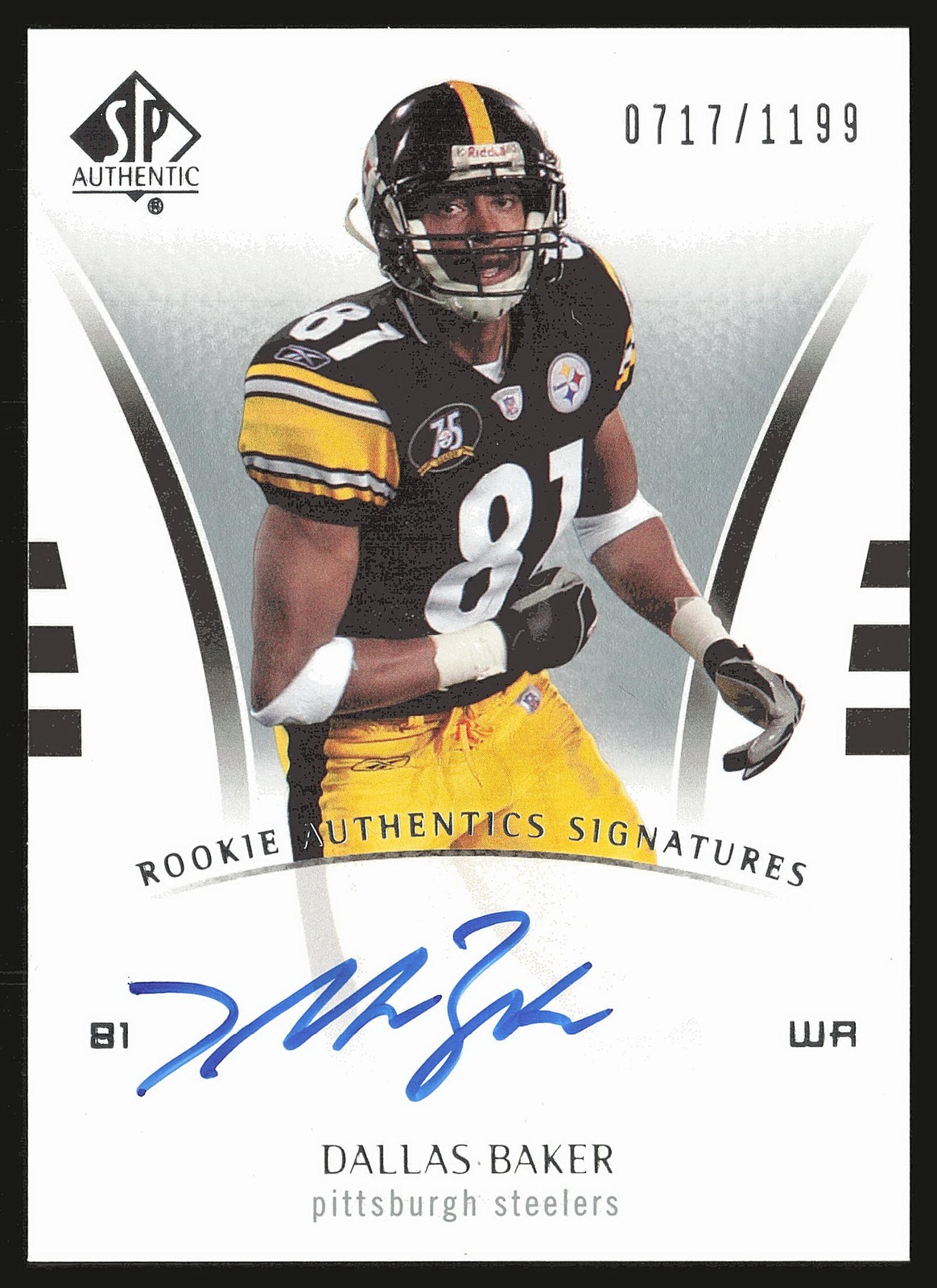 Dallas Baker SP Authentic #208 Autograph