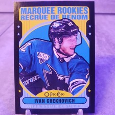 Ivan Chekhovich 2021-22 O-Pee-Chee Marquee Rookies Black Border /100 SJ Sharks