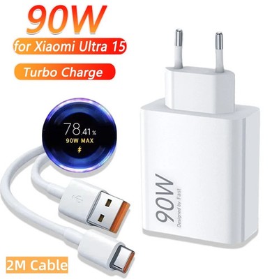 XIAOMI 90W SCHNELL LADEGERÄT NETZTEIL 6A 1M USB-C SCHNELLLADEKABEL ULTRA 14 13