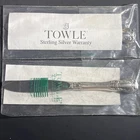 Old Master Silver Butter Spreaders-Lot of 2-by Towle Silver-Modern Blades-6.5"