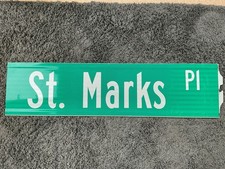 Original St Marks Place Manhattan New York  street sign 1990’s