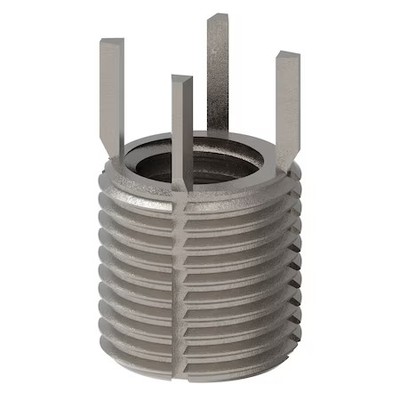 Key Locking Thread Insert, Thin Wall, 4 Keys, M12-1.75 Int Thrd Sz, M16-1.50
