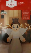 Christmas Angel Airblown Inflatable 3.5 Feet Tall With All White Dress  HALO