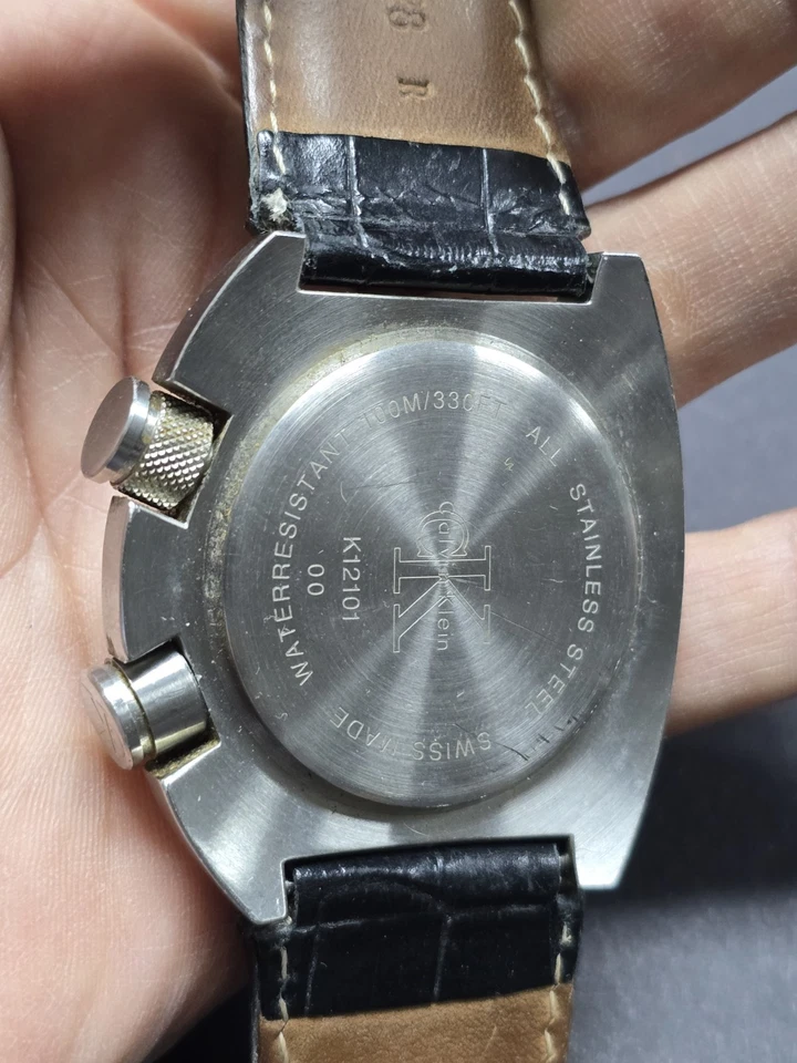 Reloj deportivo de cuarzo vintage CK Calvin Klein K12101 para conductor  Foto 3 de 4