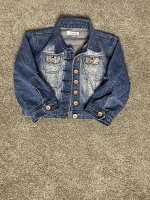Love Republic, Girls, Denim Jacket, Size Medium, Leopard Print ￼