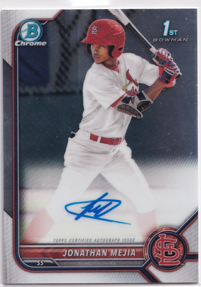 2022 Bowman Chrome Jonathan Mejia #CPA-JM Auto