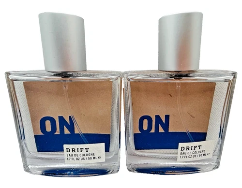 Old Navy Drift Eau De Cologne Spray For Men 1.7 Oz x2 *Caps Scratched/Dented*