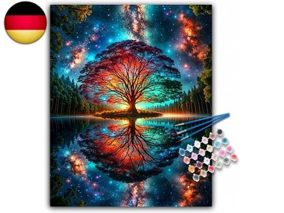 Malen nach Zahlen Erwachsene - Baum des Lebens Acryl Paint by Numbers Adult,