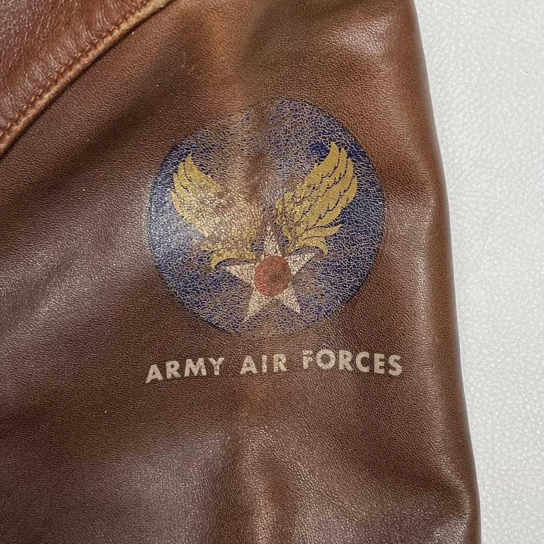 Buzz Rickson's A-2 Flight Jacket Authentic Leathe… - image 4