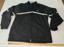 Nike Air Jordan Jacket Mens XL Black Track Nike Dri-Fit Full-Zip Jumpman