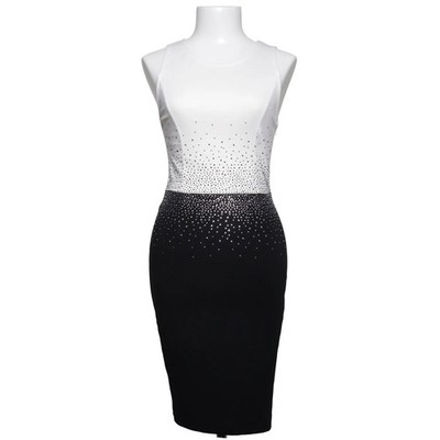 Bodyflirt Boutique, Kleid, Größe: 34, Weiß/Schwarz #rn2