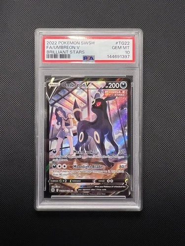 PSA 10 UMBREON V TG22/TG30 Pokemon Sword & Shield Brilliant Stars Pokemon TCG
