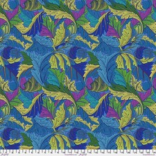Acanthus, Cobalt - Kaffe X Morris  Co. Quilt Fabric 100 Cotton By Yard