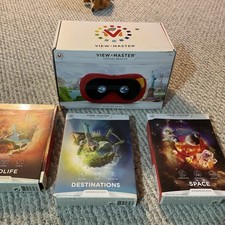 View Master 360 Virtual Reality Mattel Starter Pack PLUS 3 Experience Packs