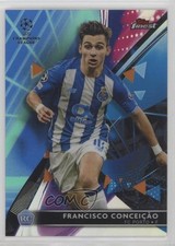 2021-22 Finest UCL Blue/Aqua Vapor Wave Refractor 80/99 Francisco Conceicao 02r7