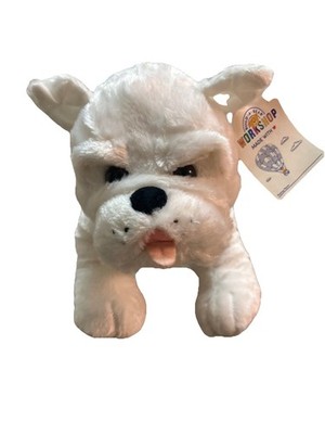 NWT Build A Bear Workshop White Bulldog RARE Plush Stuffed BAB Retired Limited
