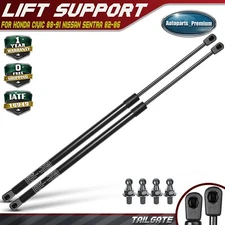 2Pcs Rear Hatch Tailgate Lift Supports Shock Struts for Honda Civic 88-91 Sentra