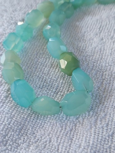 Jay King Green Calcite Graduated Faceted Beads & Sterling Silver Necklace 18"L - Picture 4 of 6