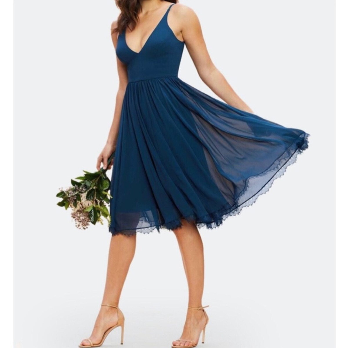 white christmas dresses Quality Long Peacock Blue Best Bridesmaid Dress One Shoulder Chiffon Formal  Dress(BM281L) – DaisyFormals-Bridesmaid and Formal Dresses in 59+ Colors main image 0