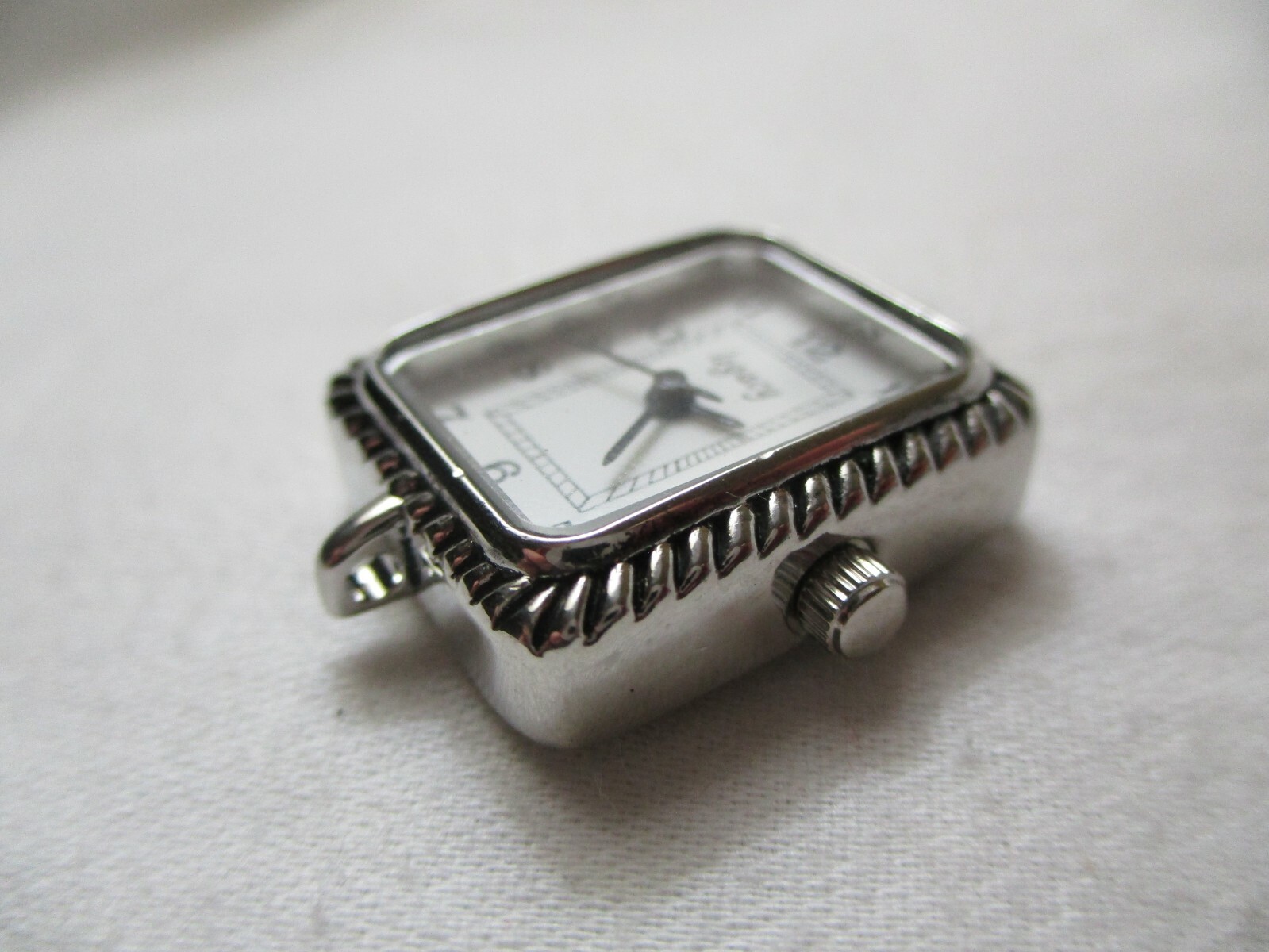 Legacy Wristwatch Silver Tone Rectangular White F… - image 8