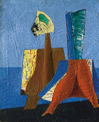 Max Ernst Art Poster or Canvas Print ''L homme et la femme''