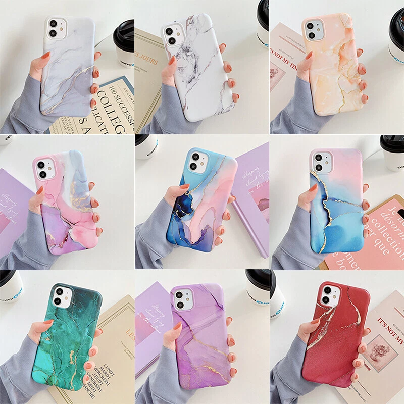 For iPhone 11 Pro Max XR XS 7 8 Plus X TPU Rubber Case Cover Soft Marble Pattern - Image 2 of 4