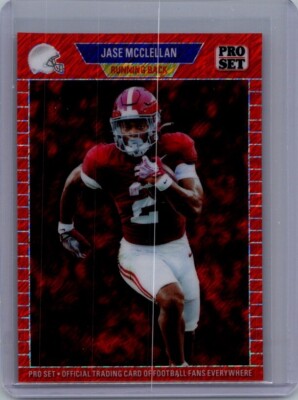 Jase McClellan 2024 Leaf Football 1/1 Pre Production Proof