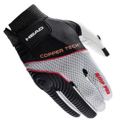 HEAD Leather Racquetball Glove | AMP Pro Copper Tech Glove for Left Hand XL