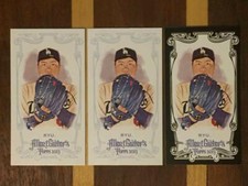 Lot of 3 - HYUN-JIN RYU RC - 2013 Topps Allen & Ginter Mini Base A&G back, Black