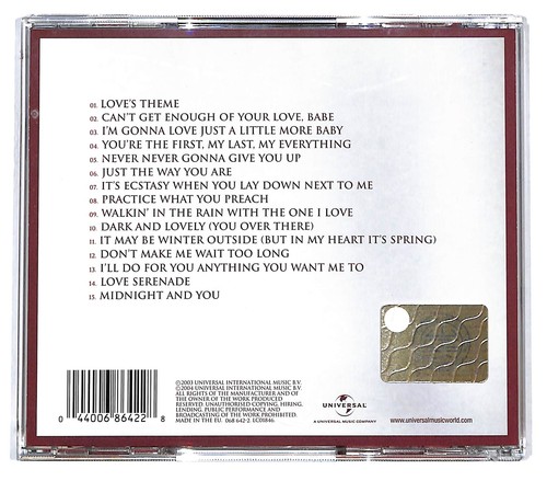 EBOND Barry White - Love Songs - Universal - 068 642-2 CD CD128531 - Foto 2 di 2
