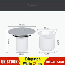 UK Shower Drain Trap Cover Shower Plughole Cover Plugs Drain Replacements 115 mm