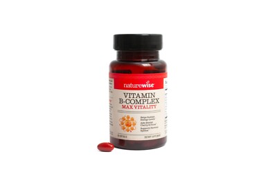 Nature Wise Vitamin B - Complex Max Vitality - 60 Softgels