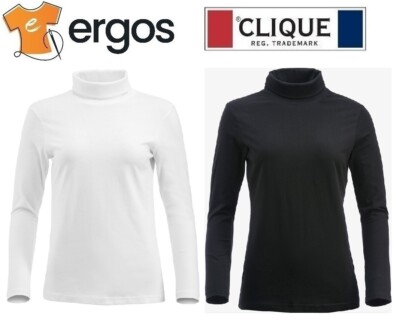 Confezione 3 Magliette Donna A Maniche Lunghe Con Collo Alto, In Cotone Morbido, Colori Unisex, Tex Leaves - 4