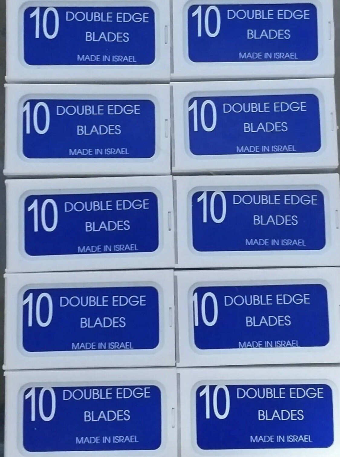 Crystal Platinum Coated Double Edge Safety Razor Shaving Blades Made in Israel