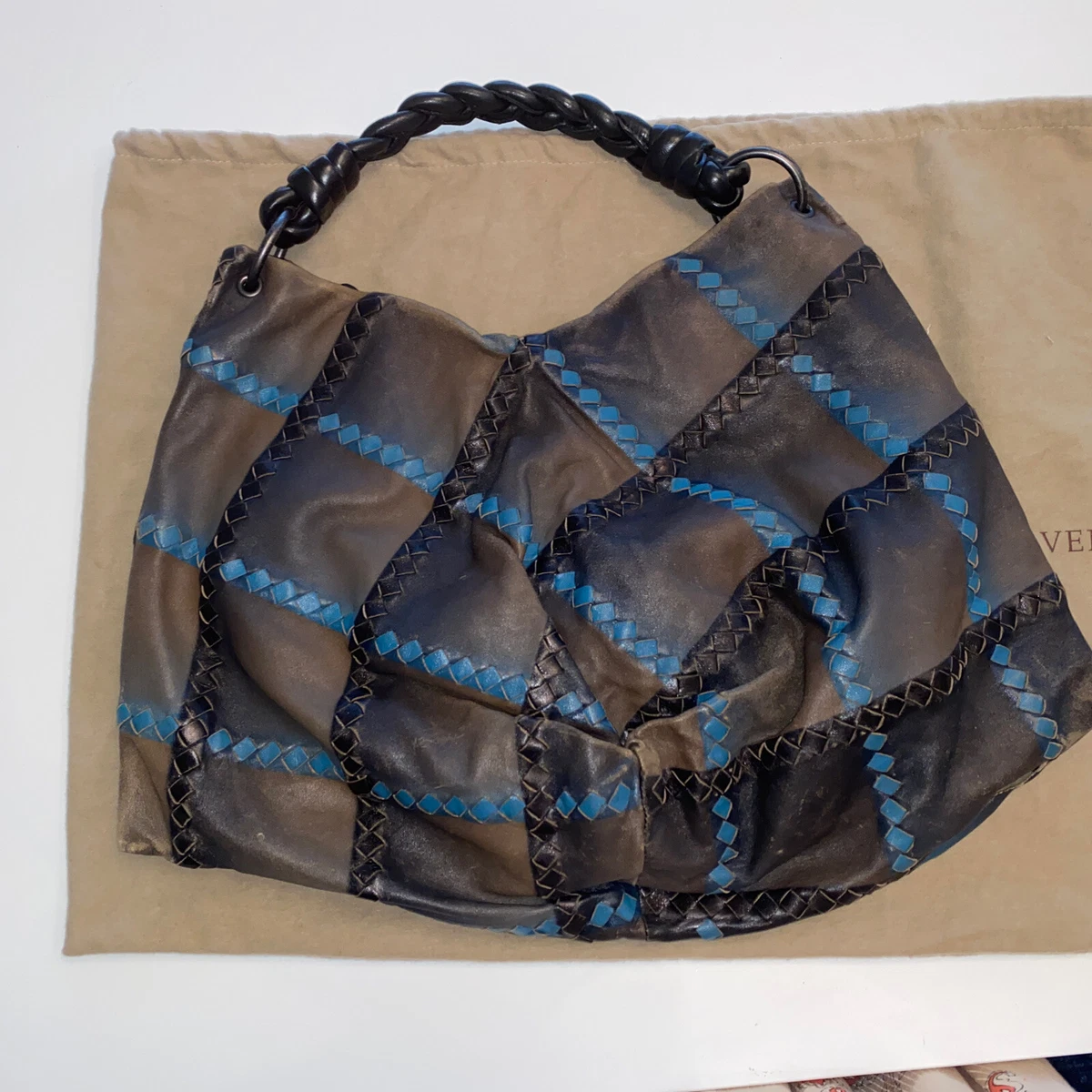 Bottega Veneta Large Veneta Hobo Bag in Blue