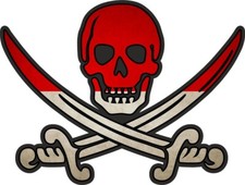 Pirate Sticker Jack Rackham Calico Flag Country RI Indonesia