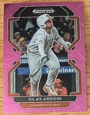 2022 Panini Prizm Draft Picks Pink Velocity Silas Ardoin #PDP107 Prospects Texas