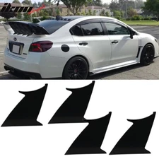 Fits 15-21 Subaru WRX STI 4PCS Trunk Spoiler Wing Stabilizer Support Add On ABS