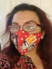 FABRIC FACE MASK BETTY BOOP Washable double side Print Fabric make USA