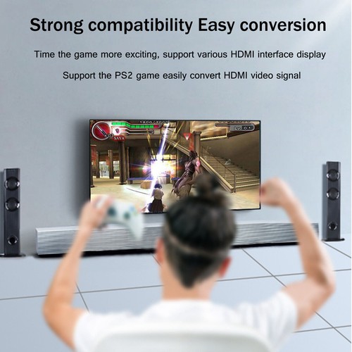 Adaptador convertidor de video PS2 a HDMI 1080P con salida de audio de 3,5 mm monitor HDTV - Imagen 8 de 9