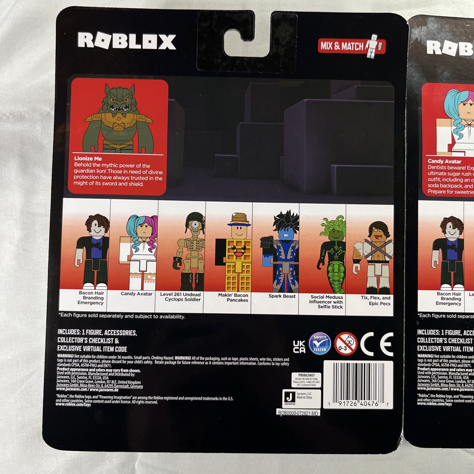  Roblox Avatar Shop Series Collection - Candy Avatar Figure Pack  [Includes Exclusive Virtual Item] : Toys & Games