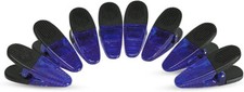 Thick Plastic Strong Clips with Neodymium Magnet - 3-1/4" 8pc Length - Purple