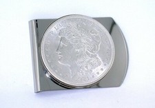 1921 Morgan Silver Dollar Stainless Steel Money Clip EBS9069